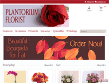 Tablet Screenshot of plantoriumflorists.com